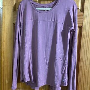 Balance Athletica pink top with open back